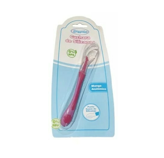 Cuchara Anatomica Con Punta Recta De Silicona Bebes Dispita Cuchara Anatomica Con Punta Recta De Silicona Bebes Dispita