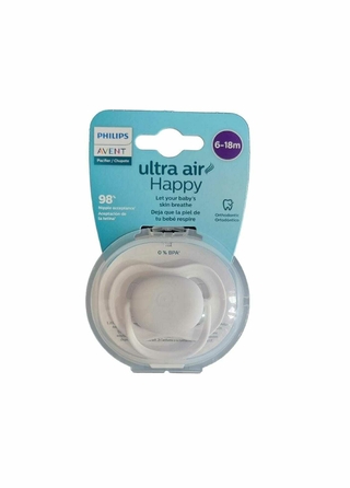 Chupete Ultra Air Happy Blanco 6-18 Meses Bebes Philips Avent