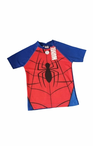 Remera Filtro Proteccion Uv 50+ Spiderman Licencia Disney