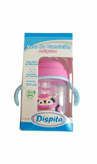 Vaso Aprendizaje Antiderrame Tetina Silicona 300ml Dispita - comprar online