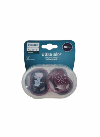 Set X2 Chupetes Ultra Air Talle 3 +18 Meses Avent Philips - comprar online
