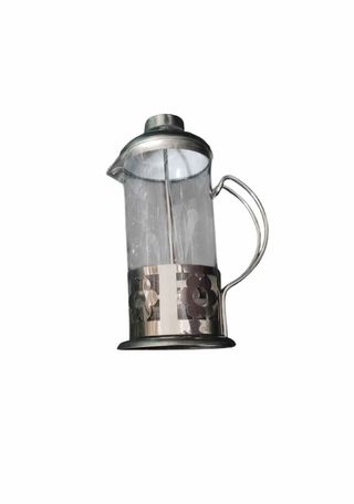 Cafetera Con Embolo Prensa Francesa 350 Ml De Acero Y Vidrio