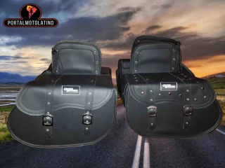 Alforjas para Motos Custom Rígidas e Impermeables