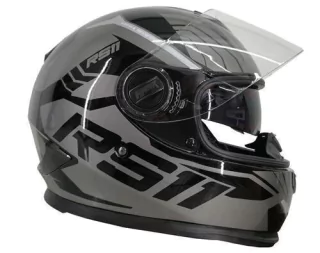 CASCO HAWK RS11 REVO NEGRO - GRIS - DOBLE VISOR