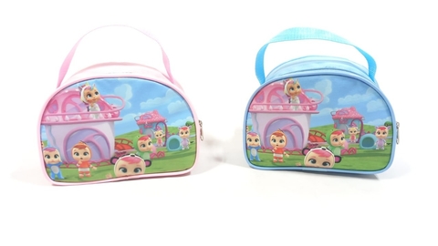 Nécessaire meia lua no tema Crying Babies lembrancinha para festa