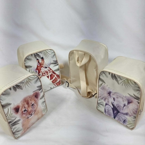 Mochila no tema Safari lembrancinha para festa