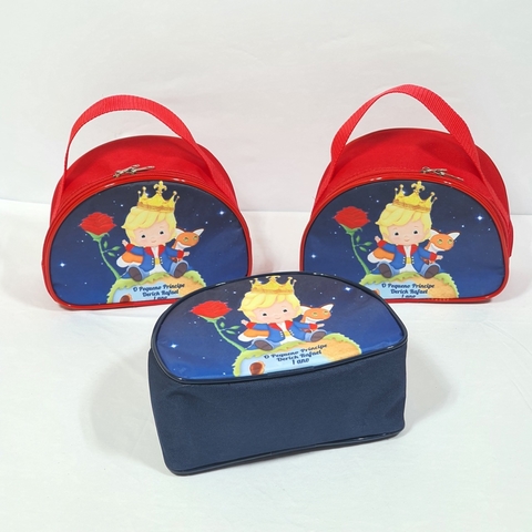 Nécessaire meia lua no tema O Pequeno príncipe lembrancinha