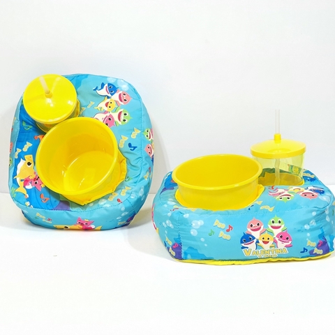 Kit pipoca no tema Baby shark para lembrancinha