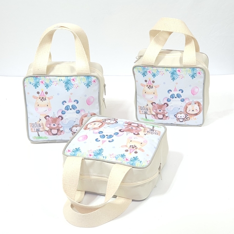 Nécessaire de mão no tema Safari para lembrancinha