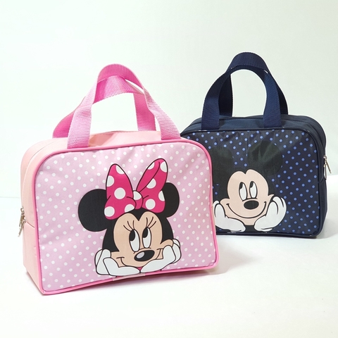 Malinha de viagem P - no tema Mickey e Minnie lembrancinha