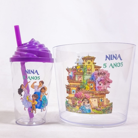 Kit pipoca no tema Encanto para lembrancinha