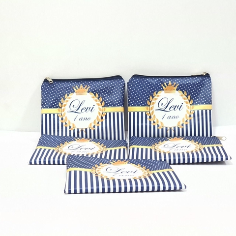 Nécessaire de bolsa tema Realeza para lembrancinha