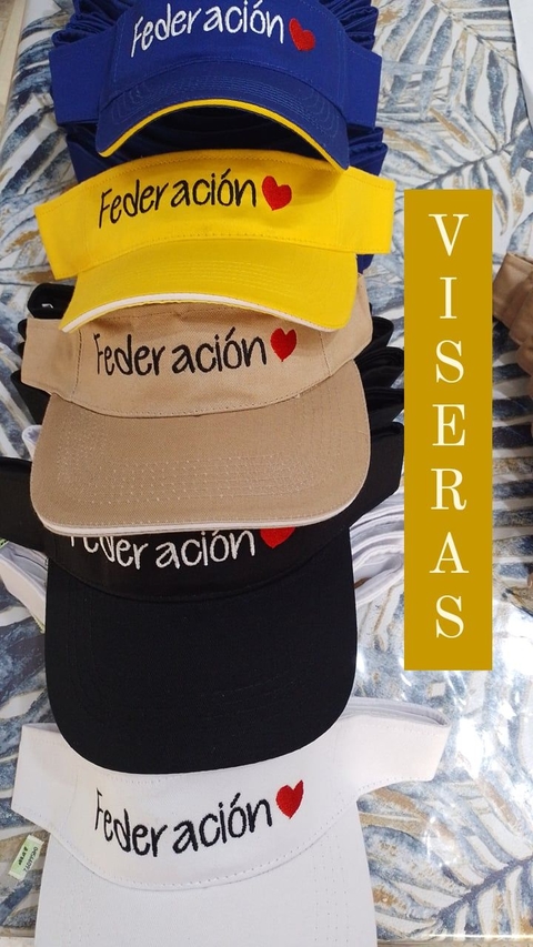 VISERAS CON LOGO BORDADO