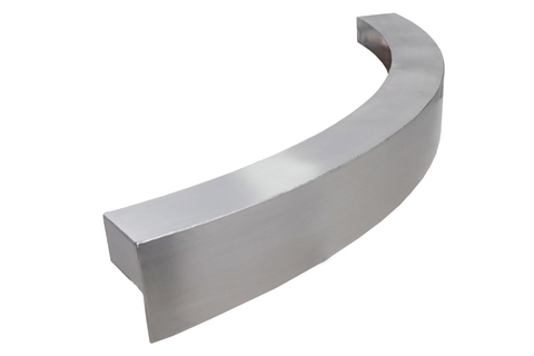 Cascata em Inox para piscina - Embutir Lamina Teto Curva 100cm