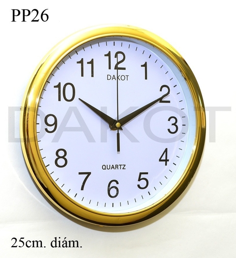 RELOJ PARED DAKOT 25CM COD: PP26