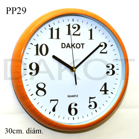 RELOJ PARED DAKOT 30CM COD: PP29 - comprar online