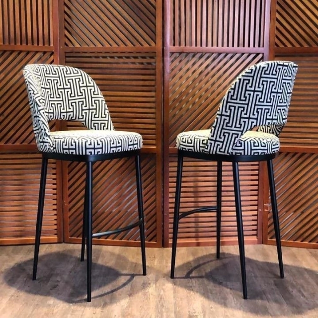 Banqueta tecido Estampado Jacquard