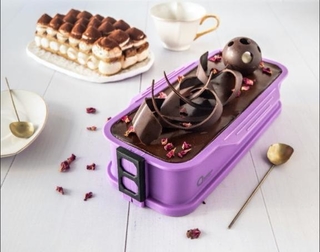 Molde de Silicona Budin Desmontable con Base de Vidrio - Sil Home