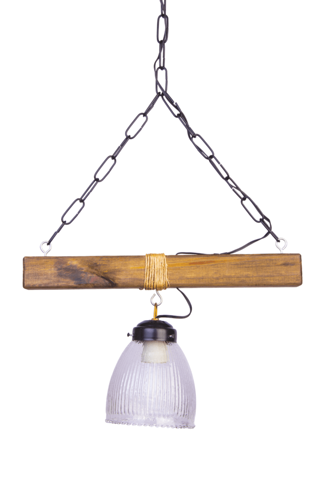 COLGANTE MADERA BARRAL 1 LUZ con tulipa de 13cm COLGANTE MADERA BARRAL 1 LUZ con tulipa de 13cm