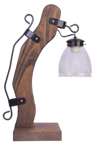 VELADOR ESTILO CAMPO con tulipa de 13cm - comprar online