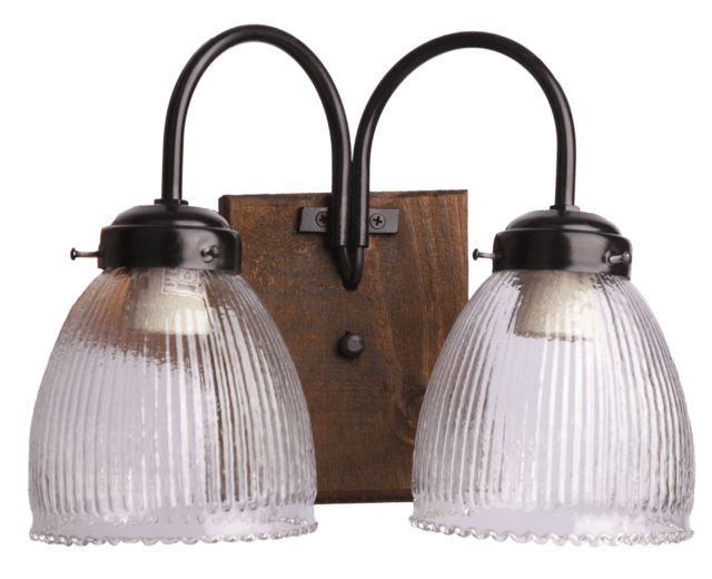APLIQUE CAMPO 2 LUCES DE CAÑO Y MADERA CON TULIPA DE 13CM APLIQUE CAMPO 2 LUCES DE CAÑO Y MADERA CON TULIPA DE 13CM