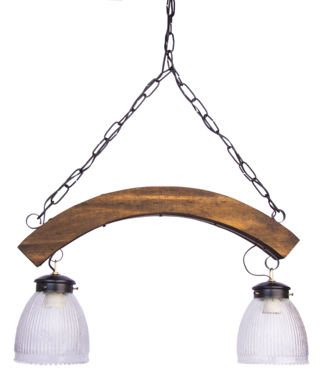 COLGANTE MADERA 2 LUCES LAFIDEL con tulipas de 13 cm COLGANTE MADERA 2 LUCES LAFIDEL con tulipas de 13 cm