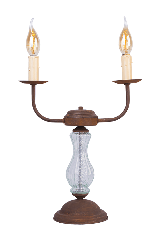 CANDELABRO 2 L. CON PORTALAMPARAS VELAS CANDELABRO 2 L. CON PORTALAMPARAS VELAS