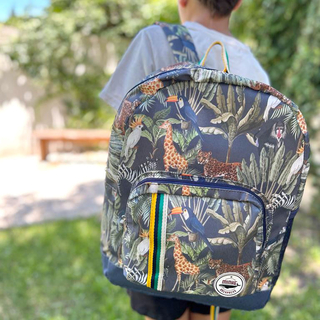 Mochila Grande Wild Blue