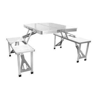 SET DE CAMPING PLEGABLE MESA + 4 BANCOS