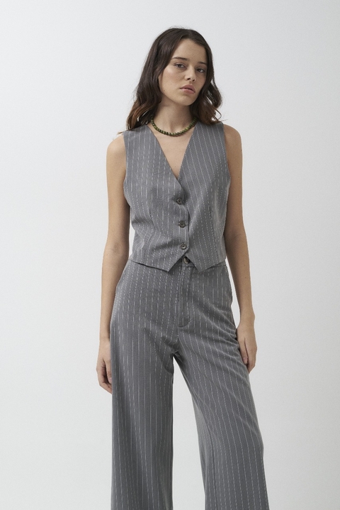 Chaleco Gala gris claro - comprar online