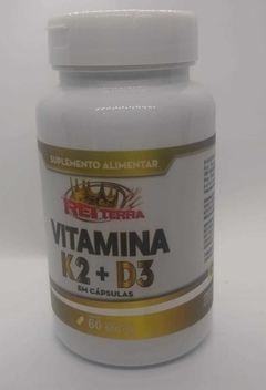Banner da categoria Vitamina K2 + D3 60 Cápsulas 500 mg - Rei Terra -