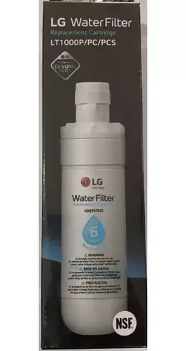 Filtro Agua Heladera LG Lt1000p Adq74793501 Original varios modelos