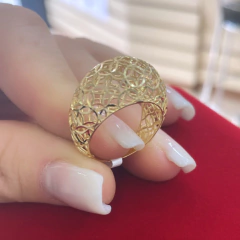 Anel vazado em ouro 18k/750 - comprar online