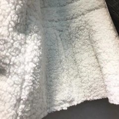 FAUX LEATHER AND SHEARLING BUTTON BLAZER on internet