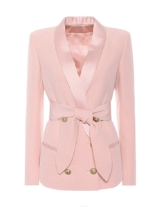 BELTED GOLD BUTTON BLAZER - online store