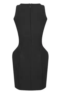TRIANNE FLOWER BUTTON MINI DRESS - CHIC BOUTIQUE