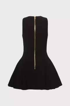 GOLD BUTTON FLARE DRESS on internet