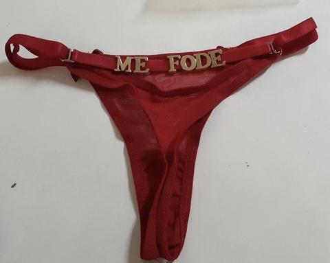 Calcinha com nome ME FOD3