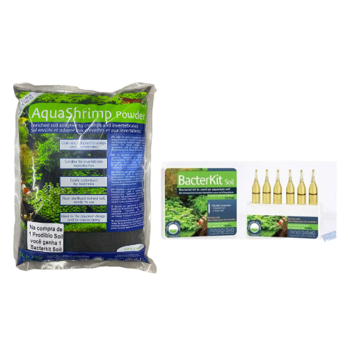 Substrato Prodibio Aquashrimp Power C/ Bacter kit Soil - 3L Substrato Prodibio Aquashrimp Power C/ Bacter kit Soil - 3L
