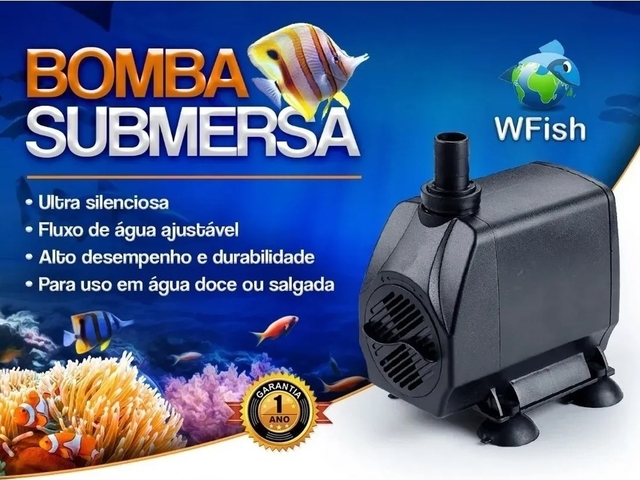 Bomba Submersa WF-3000 WFISH 3000L/H 220V Bomba Submersa WF-3000 WFISH 3000L/H 220V