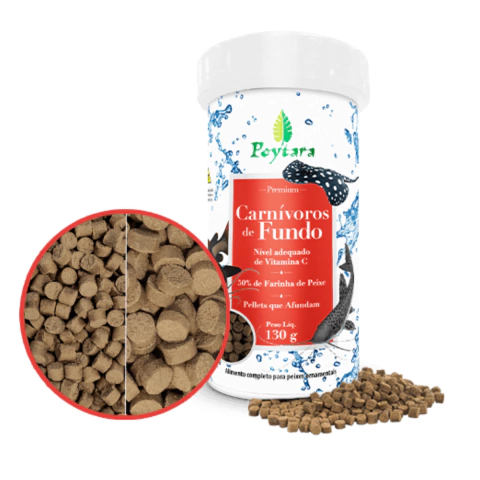 Ração Poytara Carnívoros de Fundo 130g