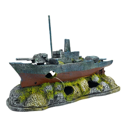 Enfeite Navio Destroyer - B22 - Aquária Enfeite Navio Destroyer - B22 - Aquária