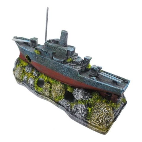 Enfeite Navio Destroyer - B22 - Aquária