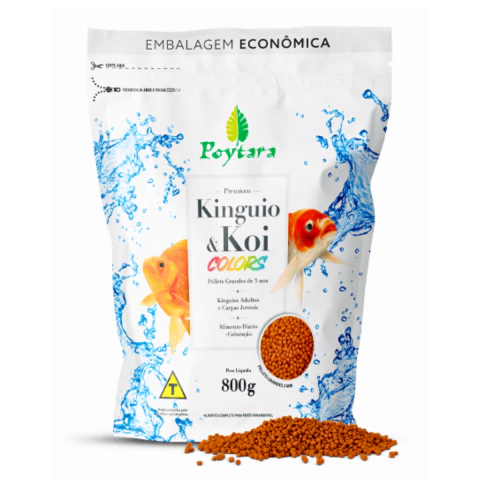Ração Poytara Kinguio e Koi Colors - 800g