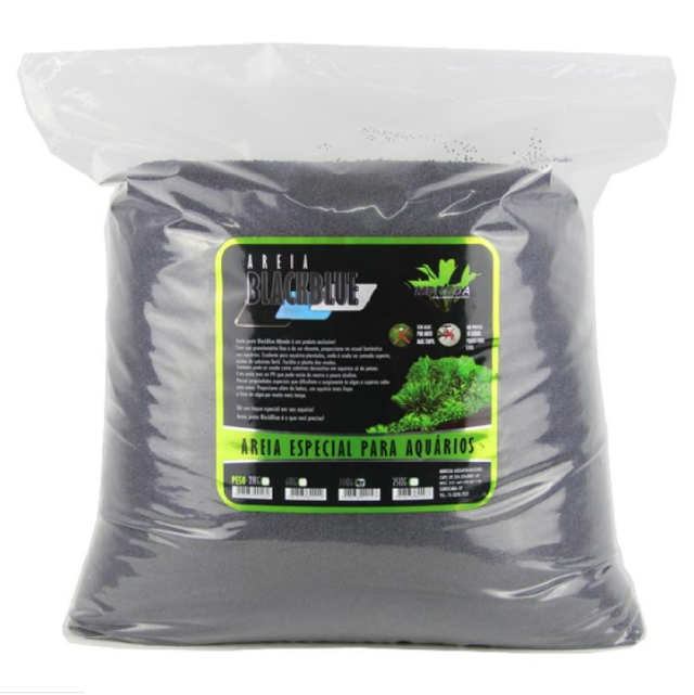 Areia Preta Mbreda Black Blue - 20 Kg - Para Aquarios Areia Preta Mbreda Black Blue - 20 Kg - Para Aquarios