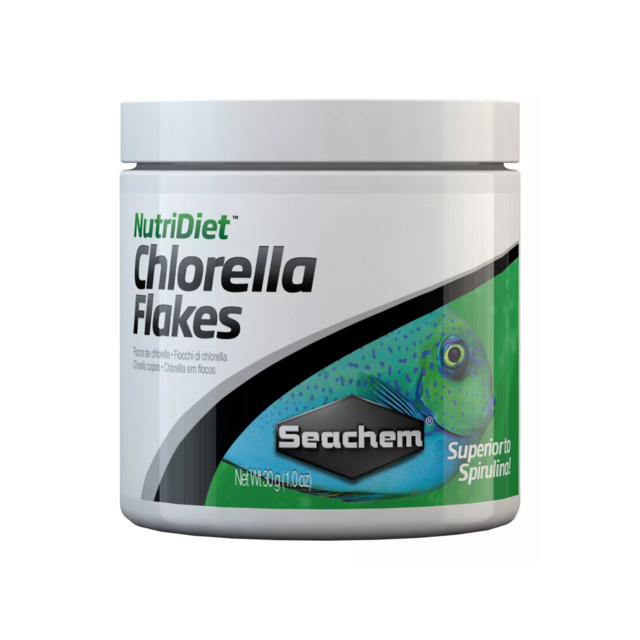 Ração Seachem Nutridiet Chlorella Flakes W Pro 30g Ração Seachem Nutridiet Chlorella Flakes W Pro 30g