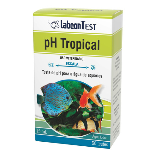 Labcon Teste Ph Tropical Água Doce 15ml Labcon Teste Ph Tropical Água Doce 15ml