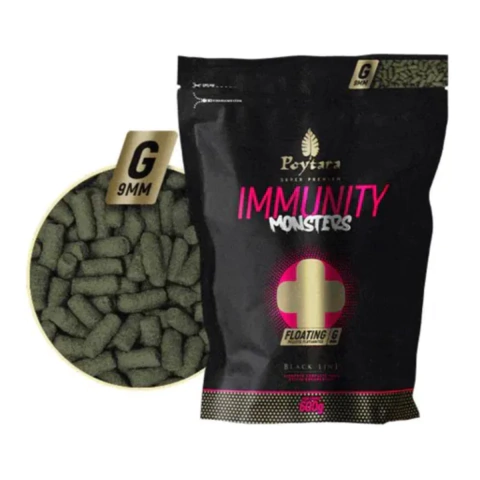 Ração Poytara Black Line Immunity Monster Floating G 600g