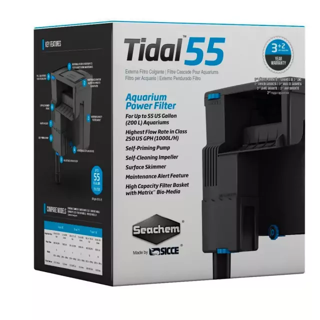 Filtro Externo Tidal 55 - 220v - Seachem Filtro Externo Tidal 55 - 220v - Seachem