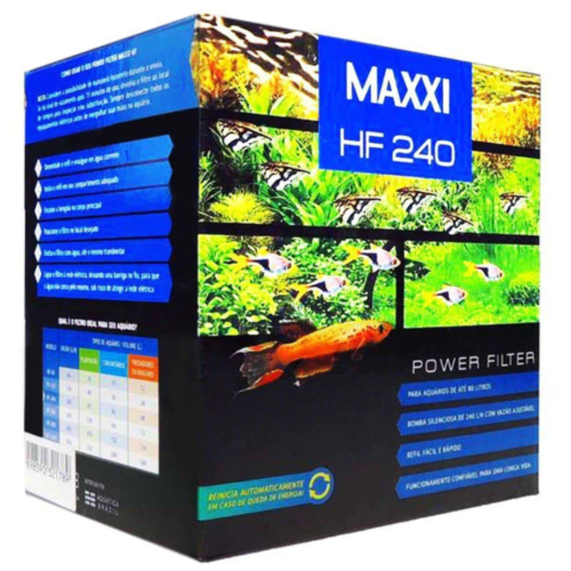 Filtro Externo Maxxi Power HF-240 - 240L/H - 110v Filtro Externo Maxxi Power HF-240 - 240L/H - 110v